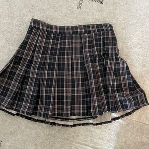 Plaid Skort (skirt with shirts underneath)